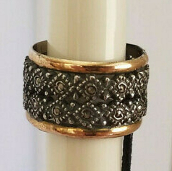 Kay Jewelers Jewelry - Vintage Dyadema 14k Sterling Silver Marcasite Band Italy SZ 6
